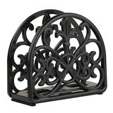 Home Basics Cast Iron Paper Papel Guardanapo Holder /dispensador De Tecido Autônomo Para Bancadas De Cozinha, Jantar, Mesa De Piquenique, U
