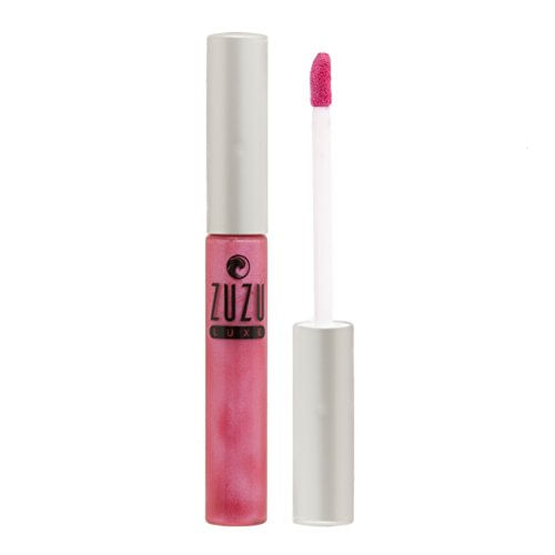 Zuzu Luxe Sheer Gloss (cosmopolitan - Bubblegum Pink/cool Shimmer), Natural Lip Gloss, Paraben Free, Vegan, Gluten-free, Cruelty-free, Non G