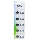 Bateria Moeda Cr1220 3v Pilha Lithium Elgin com 5 Unidades