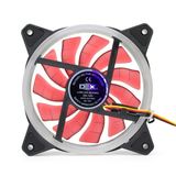 Cooler 120mm Com Led Dupla Face Vermelho Dx12d