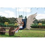 Cadeira Balanço Suspensa Lançamento Anjo Toda Corda Náutica