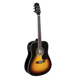 Violao Folk Giannini Gd1 Eq Vsbs Vintage Sunburst Satin