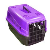 Caixa De Transporte n3 Para Cães E Gatos Grande Lilas