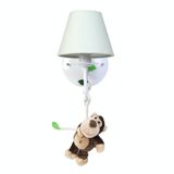 Arandela 1 Lâmpada Floresta Macaco Quarto Bebê Infantil