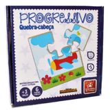 Progressivo Quebra Cabeça - Educativo em Madeira