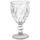 Taça Para Vinho De Vidro Diamond 280ml - Casa Onze