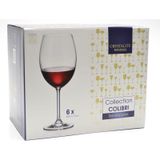 Conjunto 6 Taças Cristal Bohemia Colibri Vinho Tinto 580ml