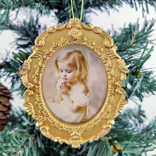 Porta Retrato Dourado Para Árvore De Natal 11x9cm - Carrefour