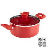 Caçarola Ceramic Red 22cm Fundo De Indução Eirilar