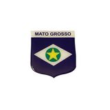 Adesivo Resinado Em Escudo Da Bandeira Do Mato Grosso
