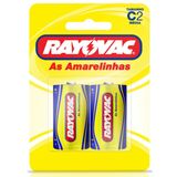 Pilha Rayovac Amarelinha Média com 2
