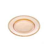 Prato De Sobremesa Com Borda De Coração Ambar 20cm Lyor