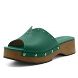 Tamanco Clog Verde Mariotta