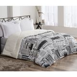 Coberdrom Casal Queen Winter Sherpa 01 Peça  Jornal