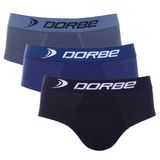 Kit 3 Cuecas Slip Cotton Dorbe - G - Sortidas