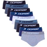 Kit 9 Cuecas Slip Cotton Dorbe cores Neutras - G - Sortidas