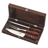 Kit Para Churrasco Inox Polywood Estojo 4 Peças Tramontina