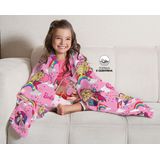 Manta Fleece de Sofá Infantil Barbie Reinos Mágicos - Lepper