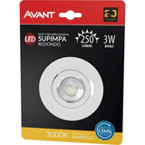 Led Spot Supimpa Redondo Amarelo 3000k 3w Bivolt Avant