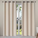 Cortina Isa Varão Tecido Oxford 2,80m X 2,30m P/ Porta Balcão - Avelã