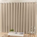 Cortina Madri Para Varão Tecido Semi Blackout 4,00m X 2,50m - Bege
