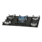 Fogão Cooktop 5 Bocas Mesa De Vidro Bivolt Preto 1743-5733 Fischer