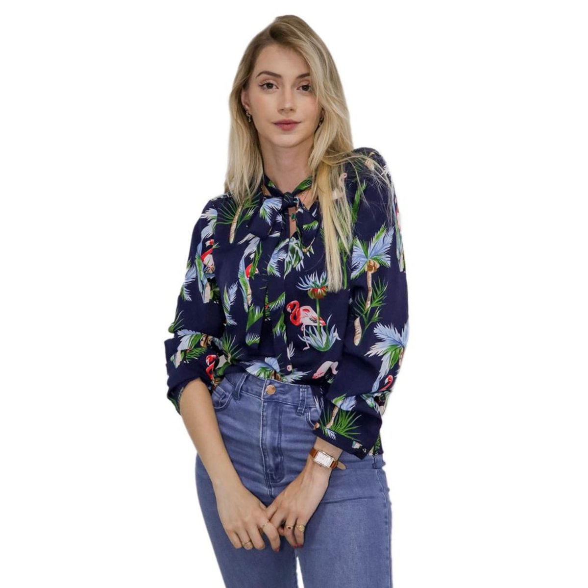 blusas femininas gola choker