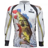 CAMISETA DE PESCA KING BRASIL MANGA LONGA - KFF302 TUCUNARÉ