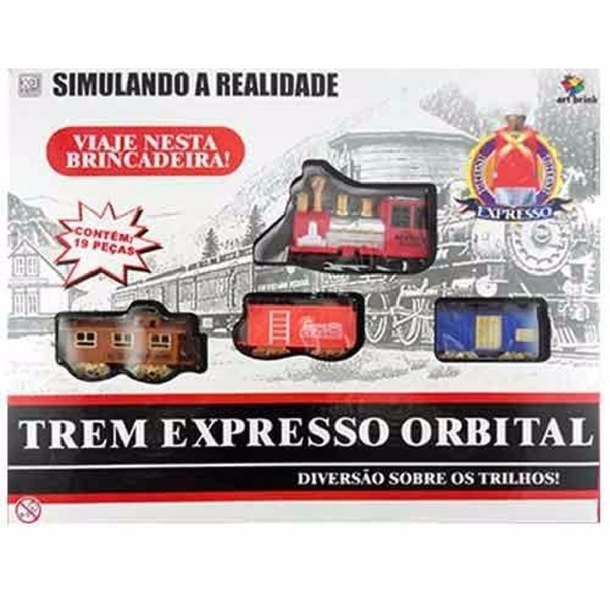 Pista De Trem A Pilha + 4 Vagões Ferrorama - Samba Toys - Carrefour