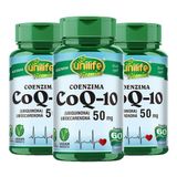 Kit 3 Coenzima Coq-10 - 50 Mg 60 Capsulas Veganas