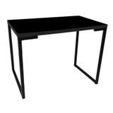Mesa Para Computador Escrivaninha Porto 90cm Preto