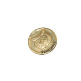 Broche Botton Medalha Pedagogia Professora Folheado 18k