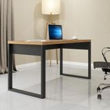 Mesa Escritório Estilo Industrial F20 Freijó/preto Fosco - Pradel