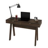 Mesa Para Escritório 2 Gavetas Me4128 Rústico - Tecno Mobili