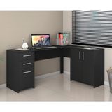 Mesa De Canto Para Escritório 2 Portas 3 Gavetas Nt 2005 Notável