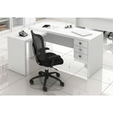 Mesa Para Home Office Com 03 Gavetas Branco -tecno Mobili