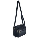 Bolsa Carteiro Tiracolo Masculina De Couro Legítimo Preta