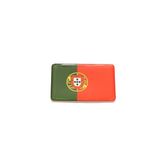 Adesivo resinado da bandeira de Portugal 9x6 cm
