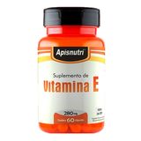 Vitamina E (Tocoferol) - 60 Cápsulas - Apisnutri
