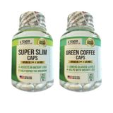 Super Slim 60 Caps + Green Coffee 60 Caps 500mg - 2 Potes