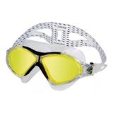 Óculos De Natação Speedo Omega Mask Preto/Amarelo