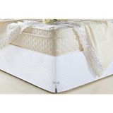 Saia Para Cama Box Queen Size Veneza Branco
