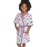 Roupão Infantil Felpudo Unicórnio Lepper Roxo Pp