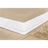 Saia Para Cama Box Bia Casal King Branca