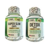 Super Slim 60 Caps + Detox 60 Caps 500mg - 2 Potes