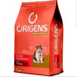 Ração Origens Premium Especial 10,1Kg Gatos Castrados - Frango E Cereais