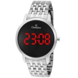 Relógio Champion Digital Led Prateado Ch40099T