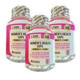 Women&#39;s Health Caps - 60 Cápsulas 500mg - Kit Com 3 Potes