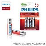 Pilha Alcalina Philips Aaa Palito Cartela Com 4 Unidade