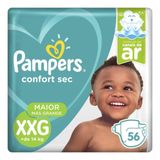 Fralda Pampers Confort Sec Super Tamanho XXG 56 Tiras